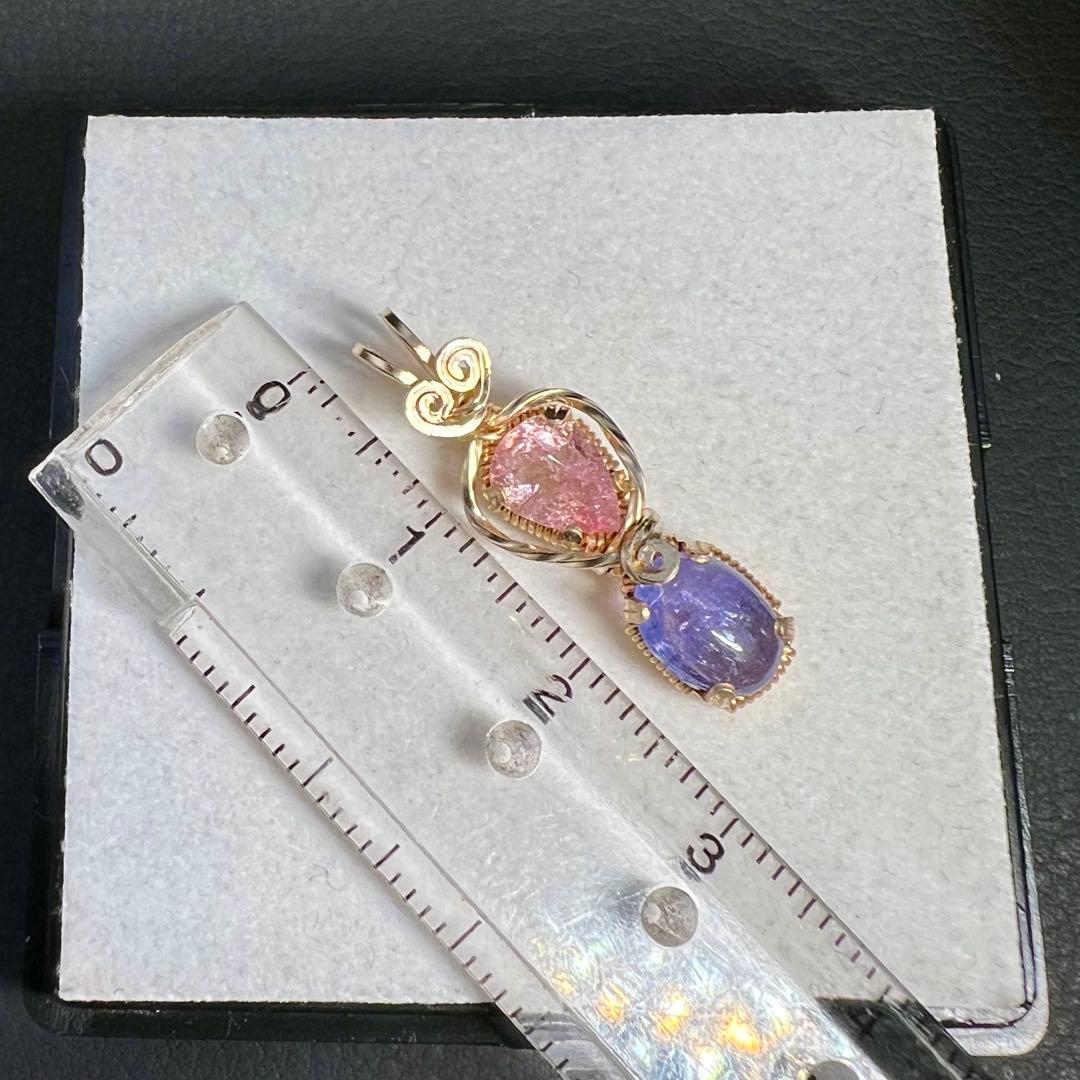 【for ランラン様】ピンクトルマリン＆タンザナイト　ペンダントトップ 他1点