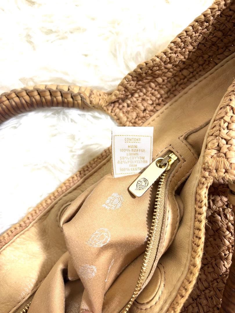 ⭐︎ヘレンカミンスキー⭐︎ ラフィア カゴバッグ チャーム付 かごバッグ