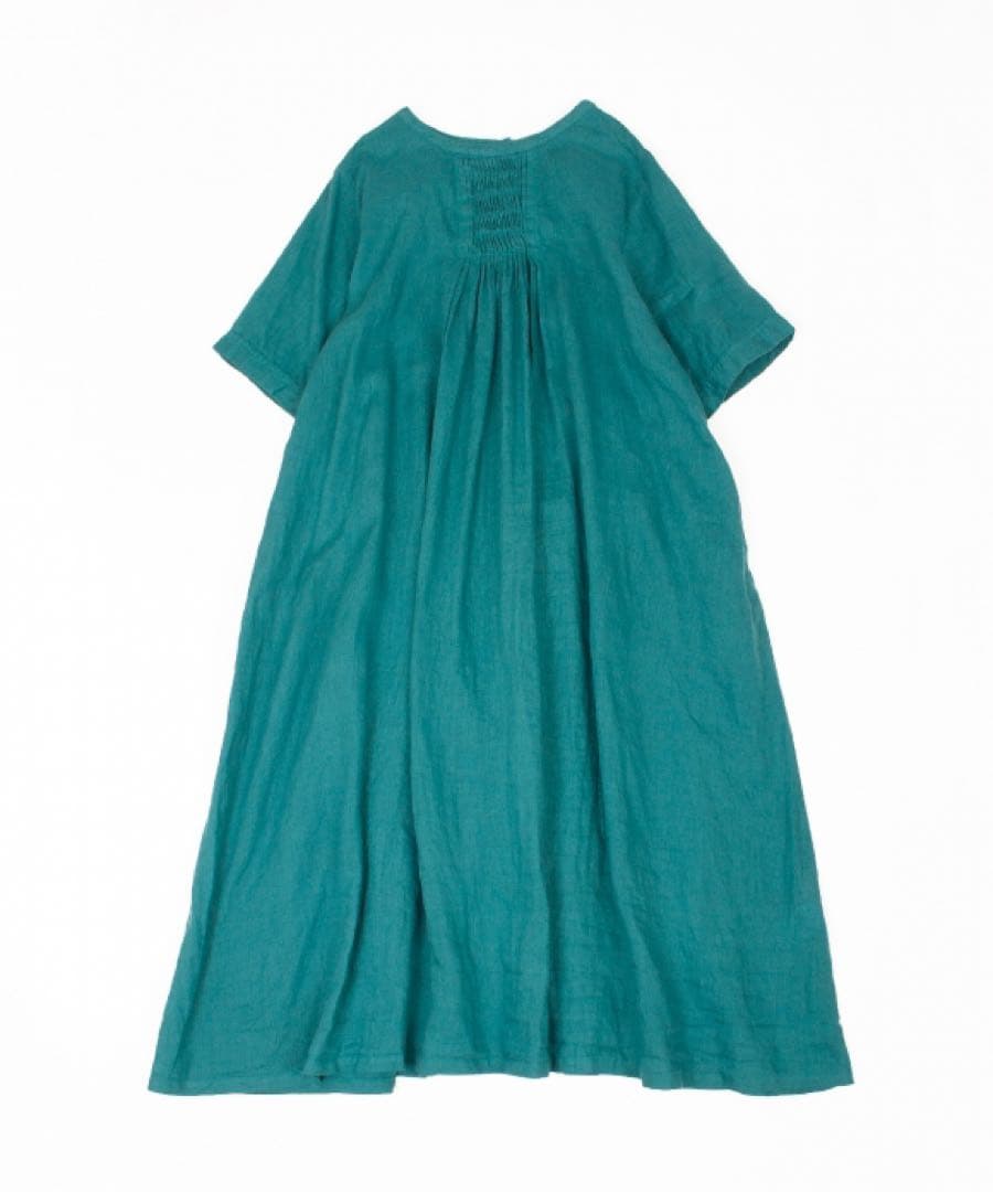 ホニョ nest robe ネストローブ リネンウェーブタックドレス