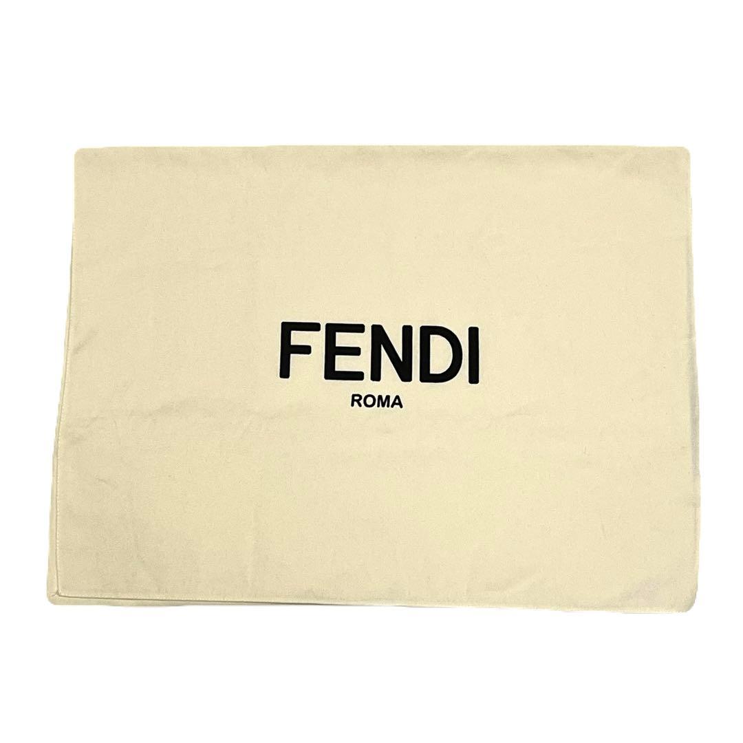 FENDI バケットハット ネイビー ロゴ刺繍パッチ 帽子 美品 未使用 タグ付
