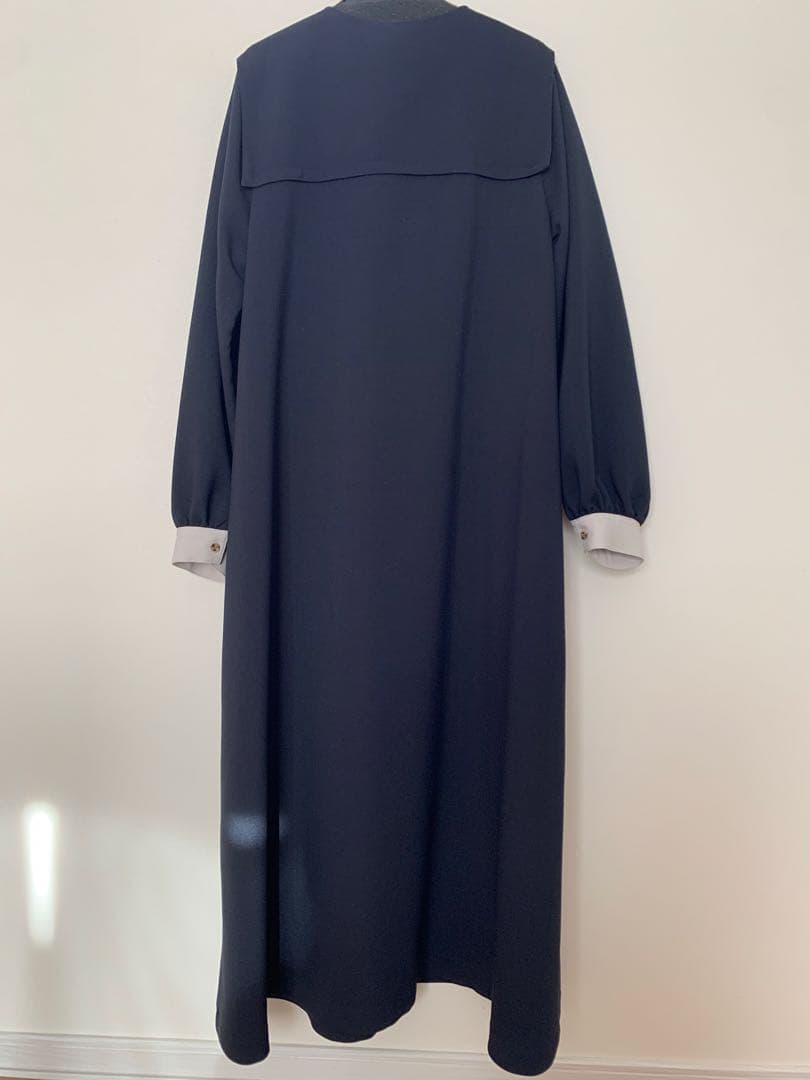 SHIPS any: ダブルクロス ヨークカラー ワンピース　セレモニー