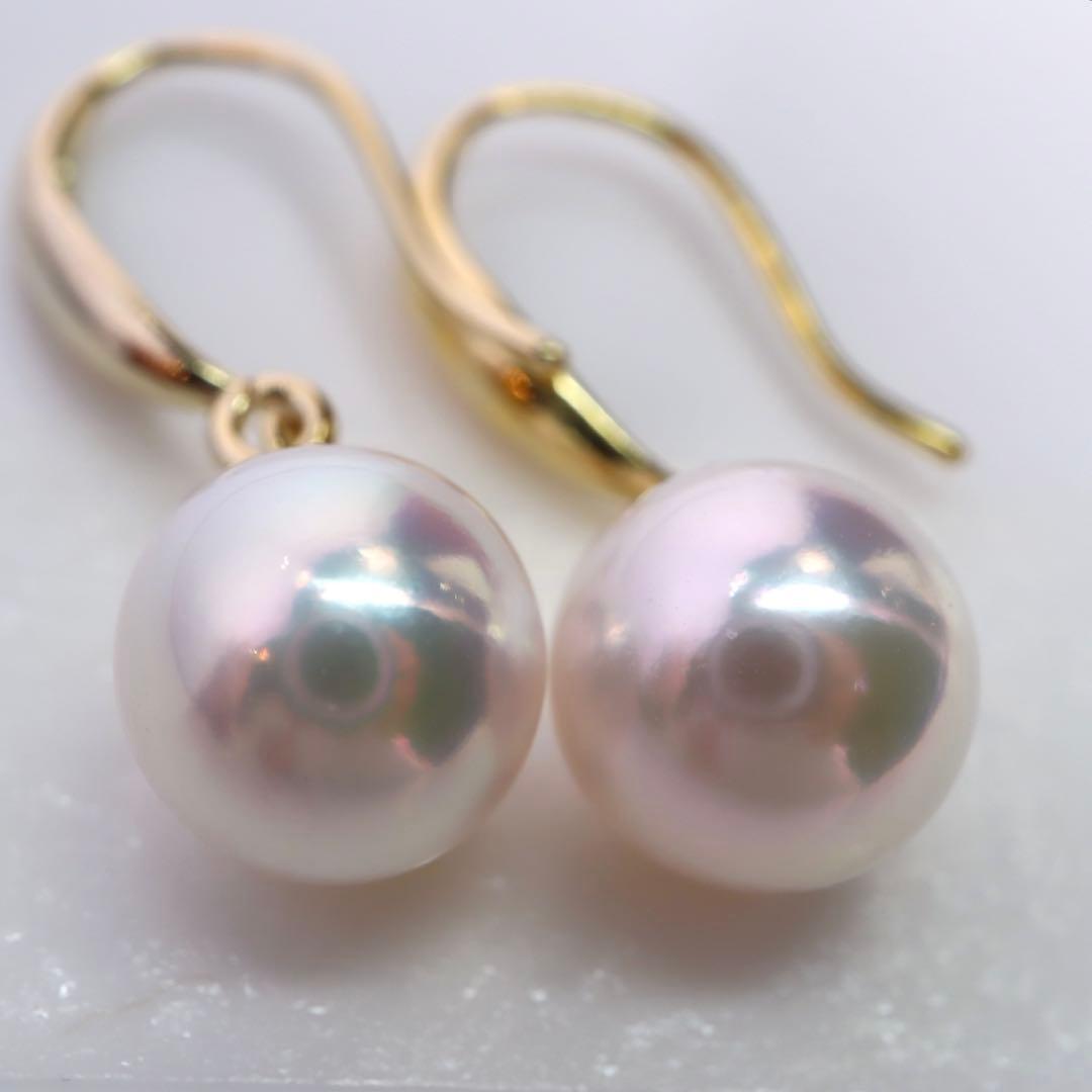 高グレード あこや真珠ピアス あこやパール フックピアス アコヤパール