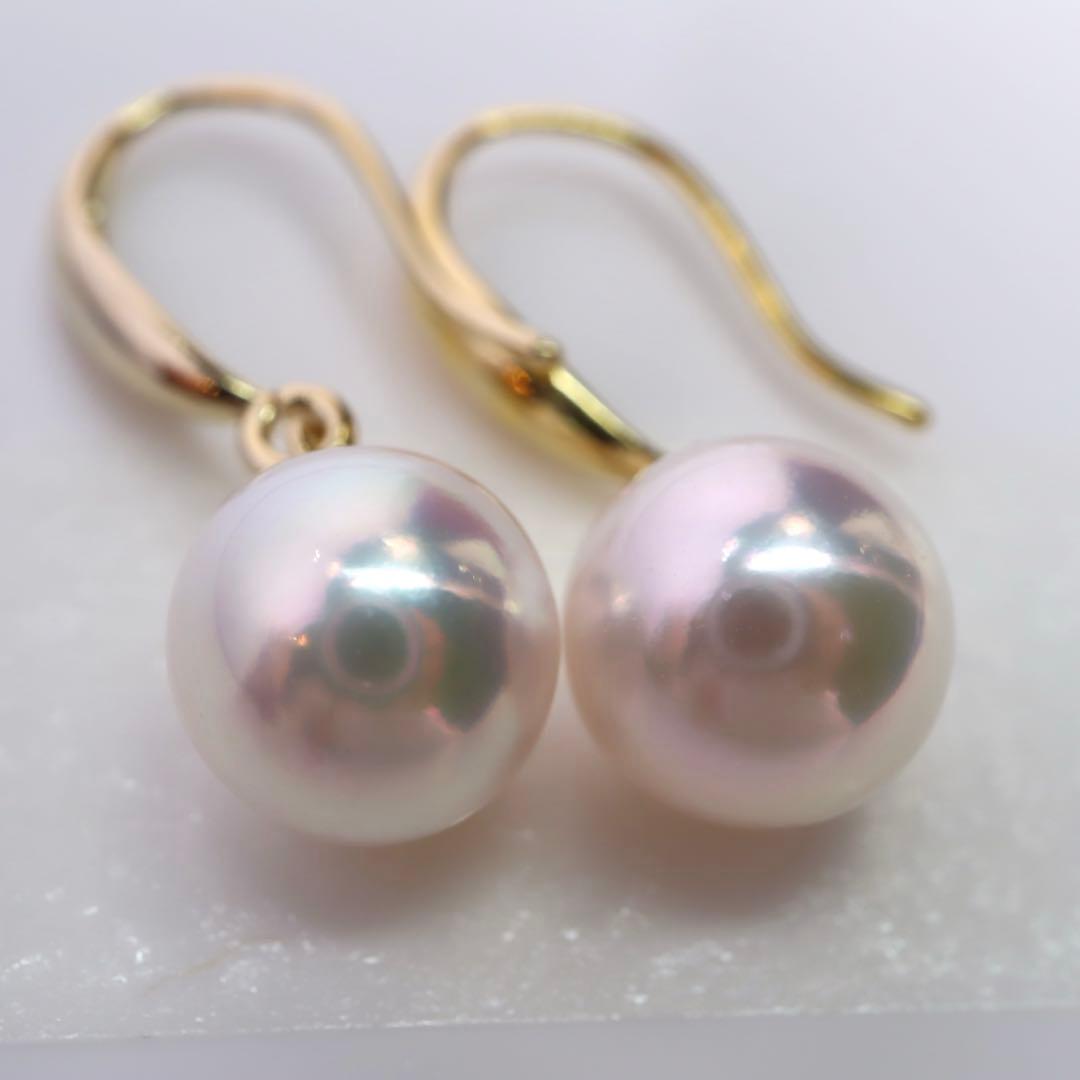高グレード あこや真珠ピアス あこやパール フックピアス アコヤパール