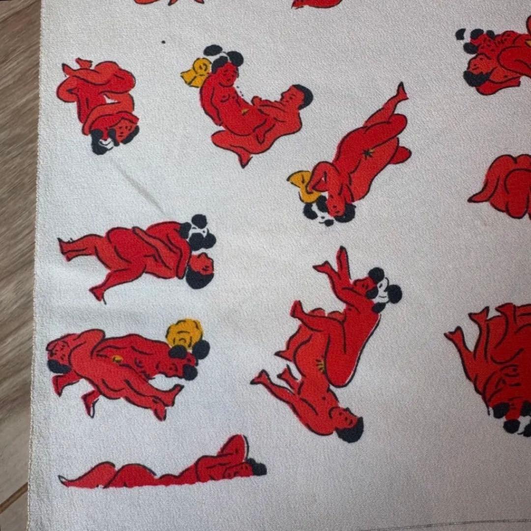 未使用　超美品　正絹　長襦袢　反物　1228 着物　個性的　春画　艶絵　エロ