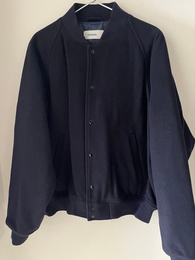 ジャケット・アウター everyone varsity jacket *no patch NAVY L