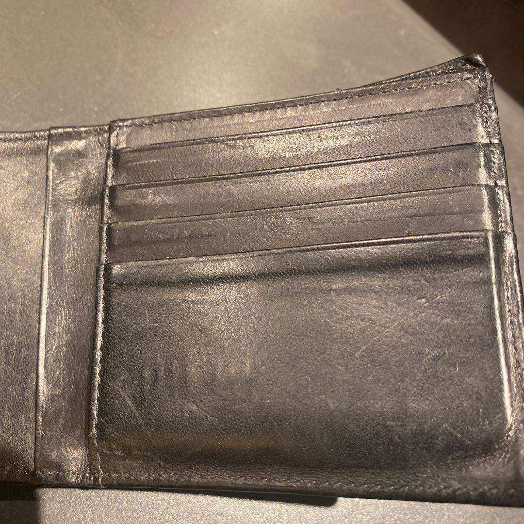 Maison Margiela 黒 レザー 三つ折り財布