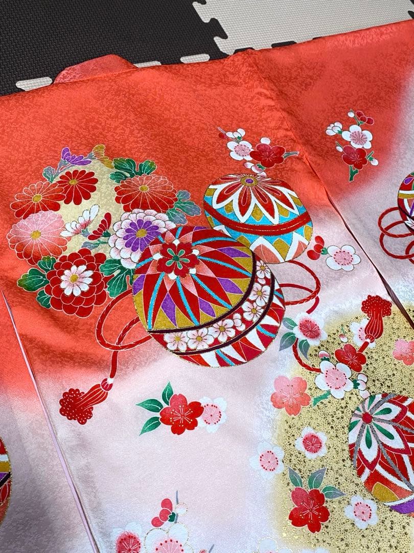 【美品】お宮参り 産着 女の子 化粧箱付き