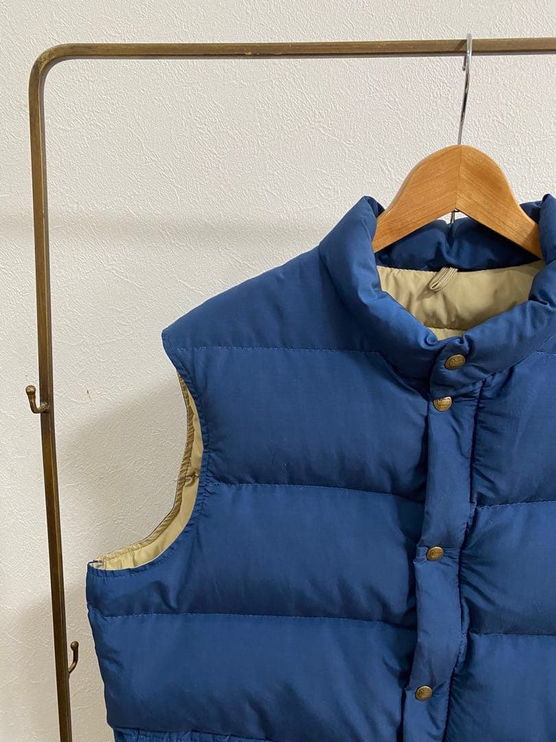 ウールリッチ　ダウンベスト　XL ネイビー　ベージュ
