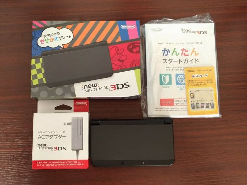 new 3DS black 中古,充電器,MHX,スーパーマリオ3Dランド