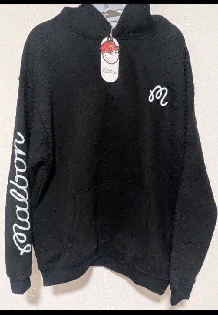 ★新品&L★マルボンゴルフ Malbon 長袖 厚手裏起毛パーカー トレーナー