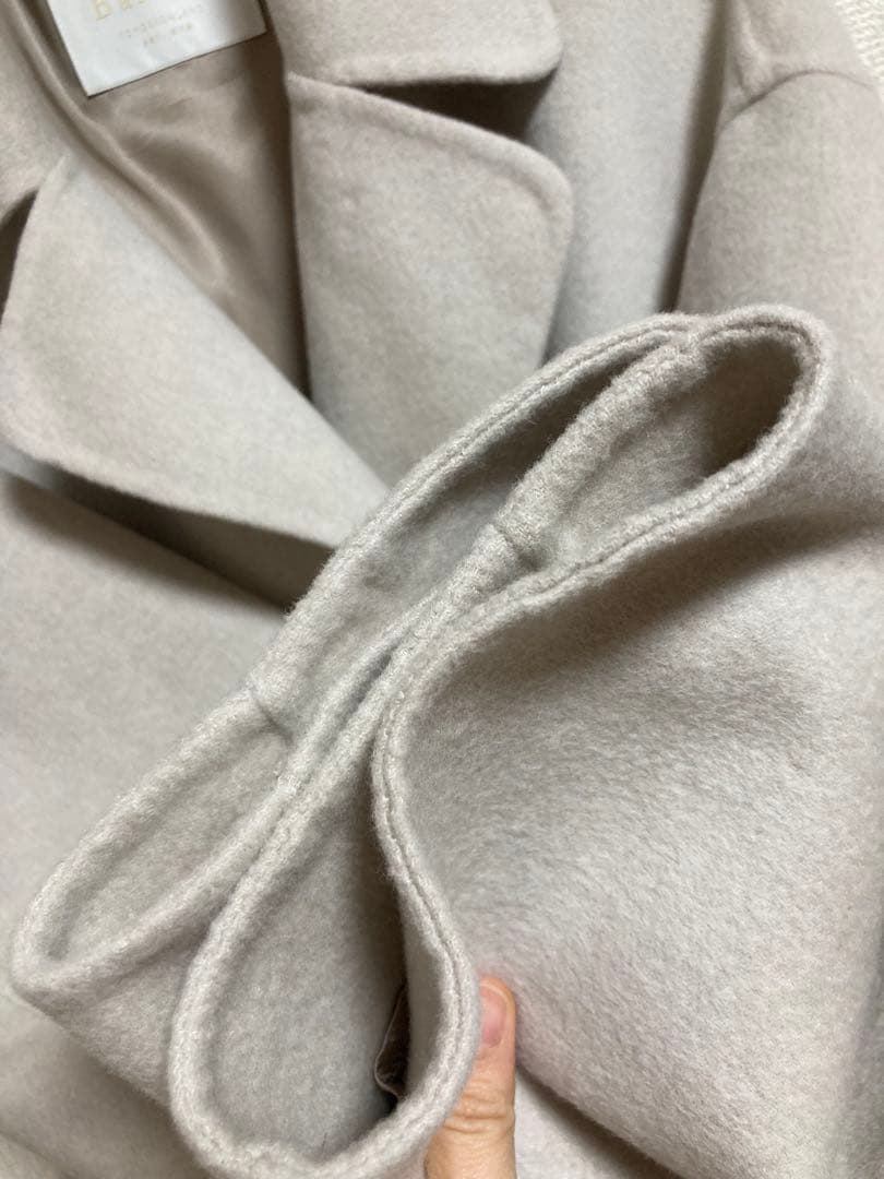 Ballsey プレミアムウールリバー オープンカラーショートコート 36