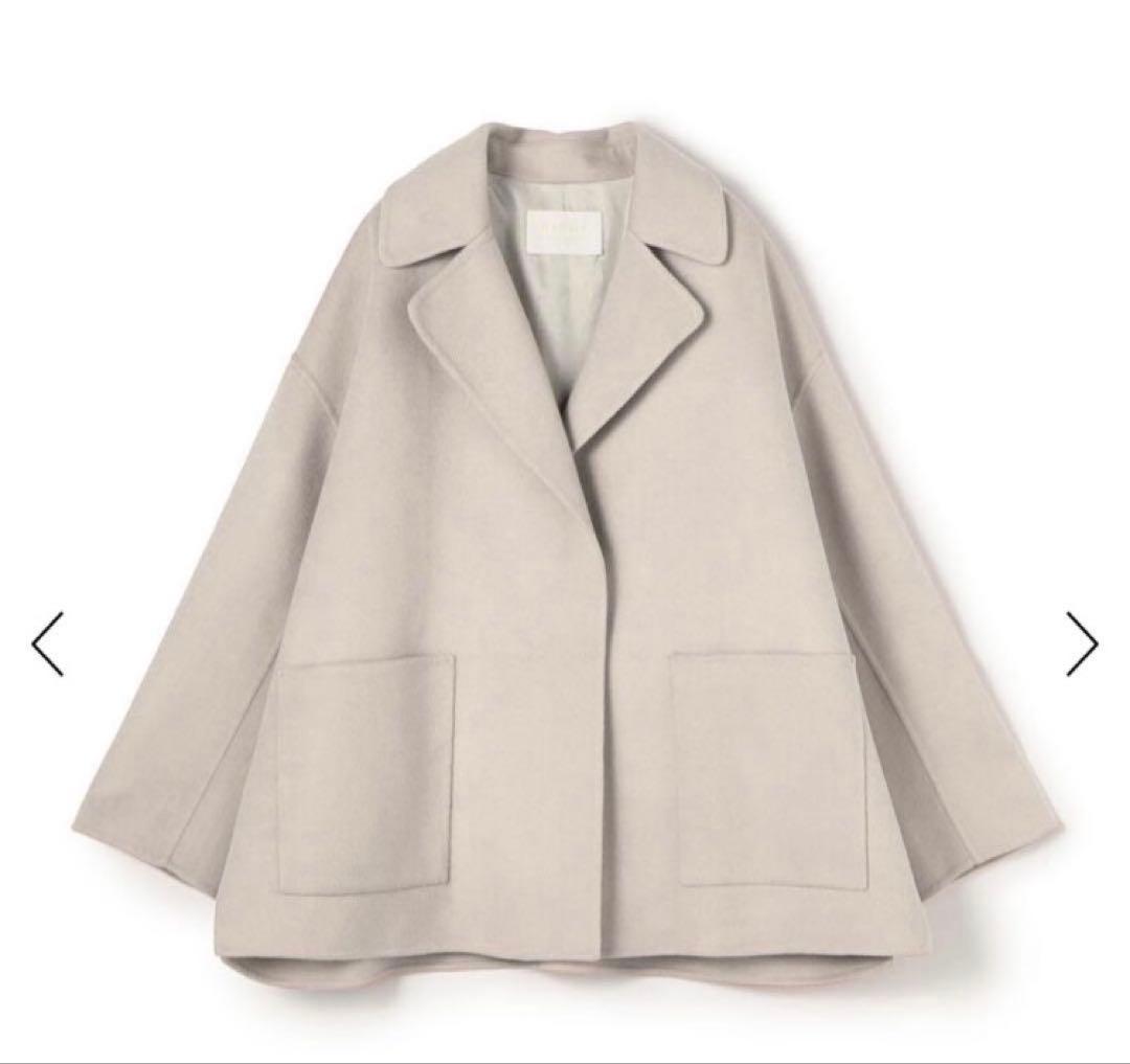 Ballsey プレミアムウールリバー オープンカラーショートコート 36