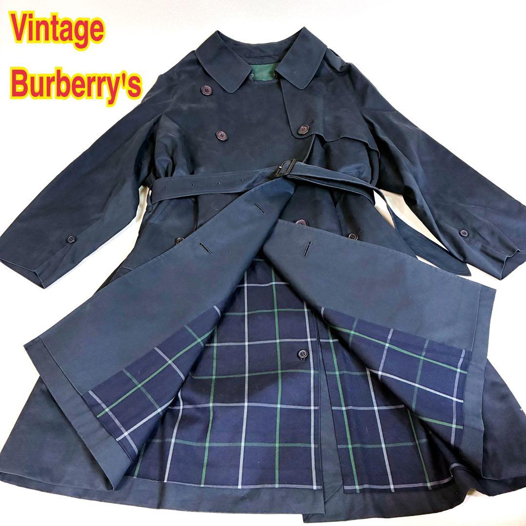 【Vintage】Burberry's トレンチコート ネイビー