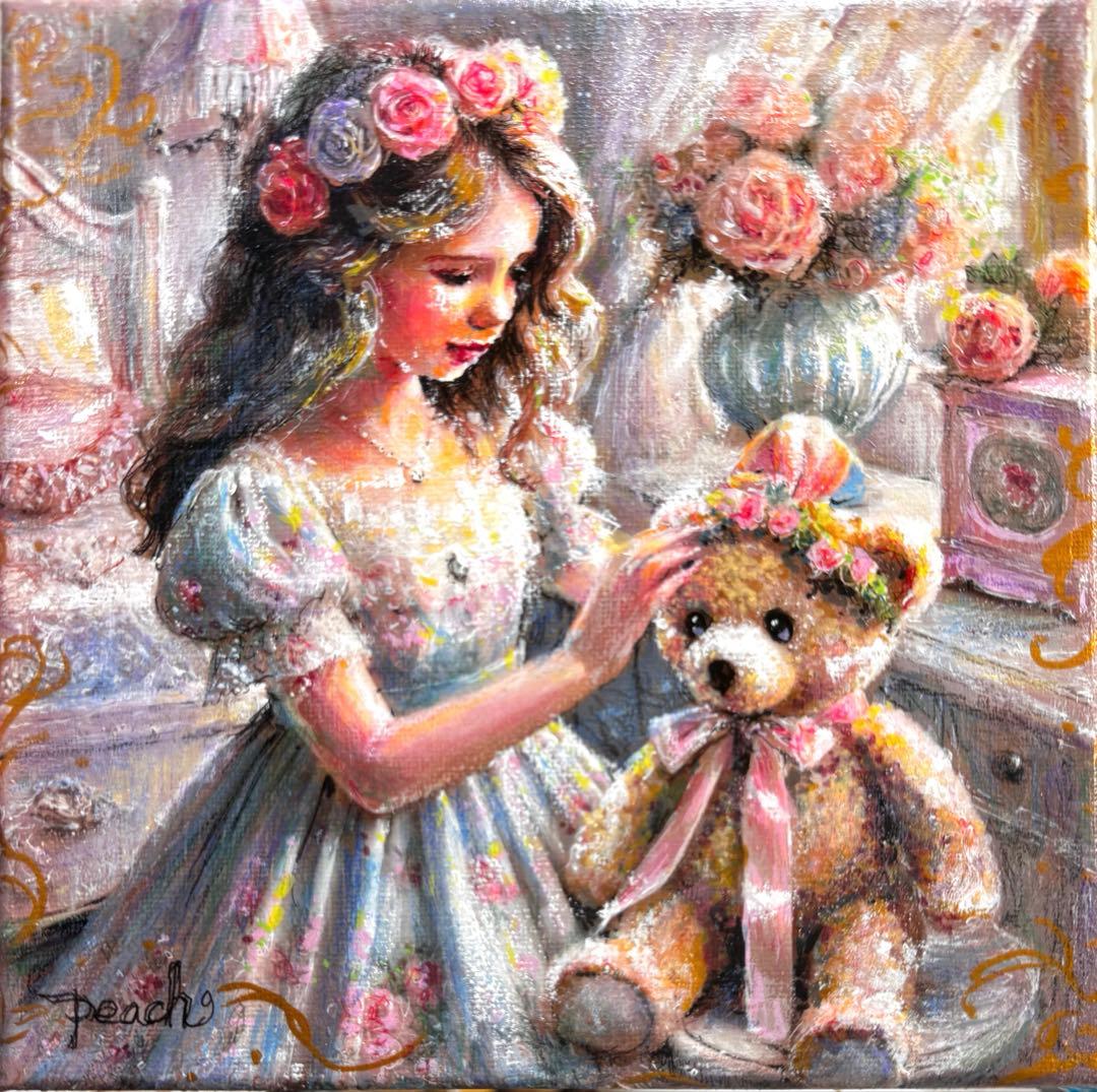 c*o様 絵画原画　　《優しいくま》