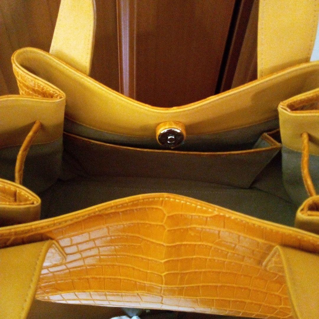 ポロサスクロコダイルトートバッグ