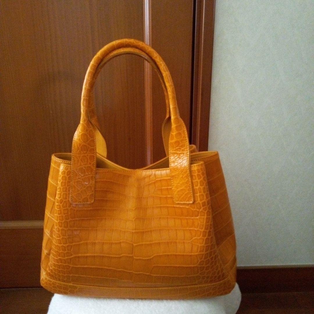 ポロサスクロコダイルトートバッグ