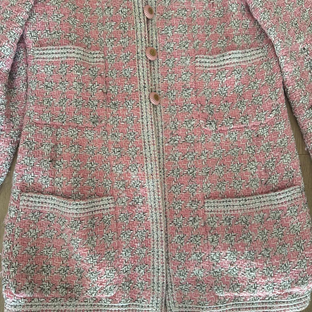 CHANEL ノーカラージャケット 38