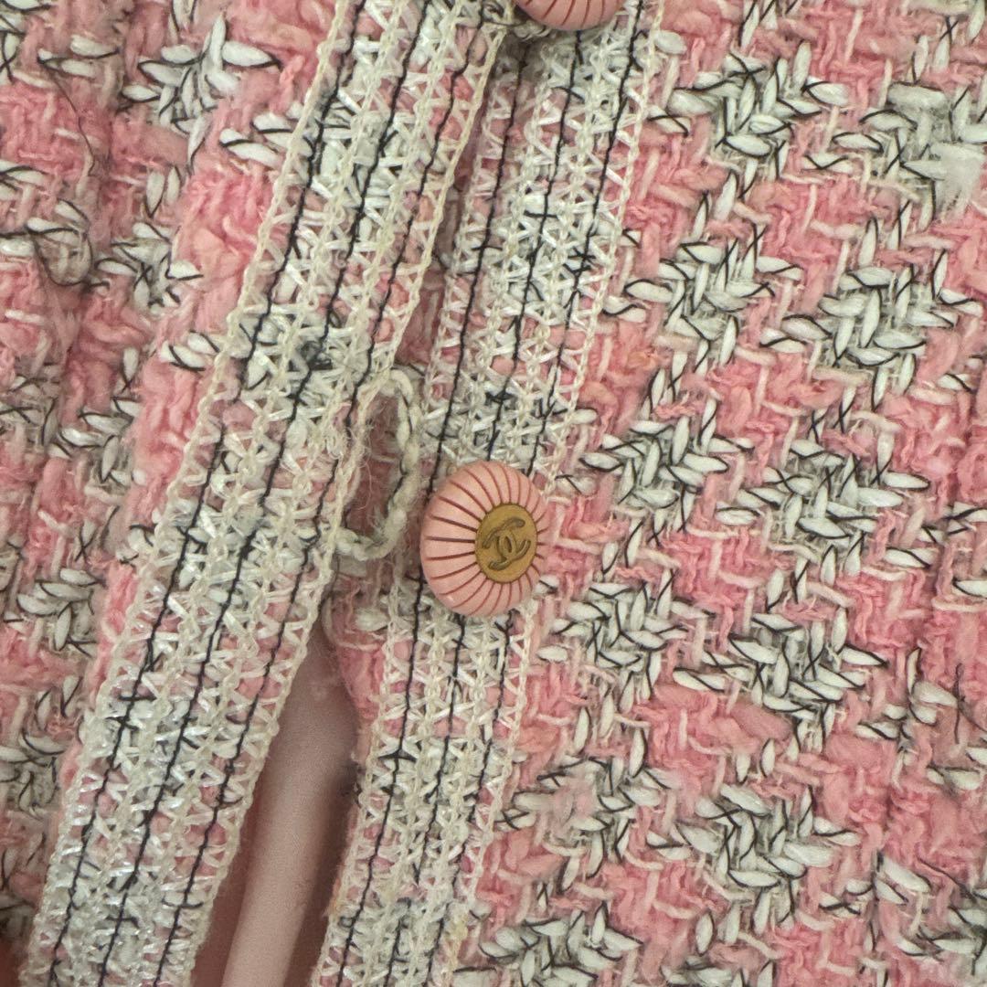 CHANEL ノーカラージャケット 38