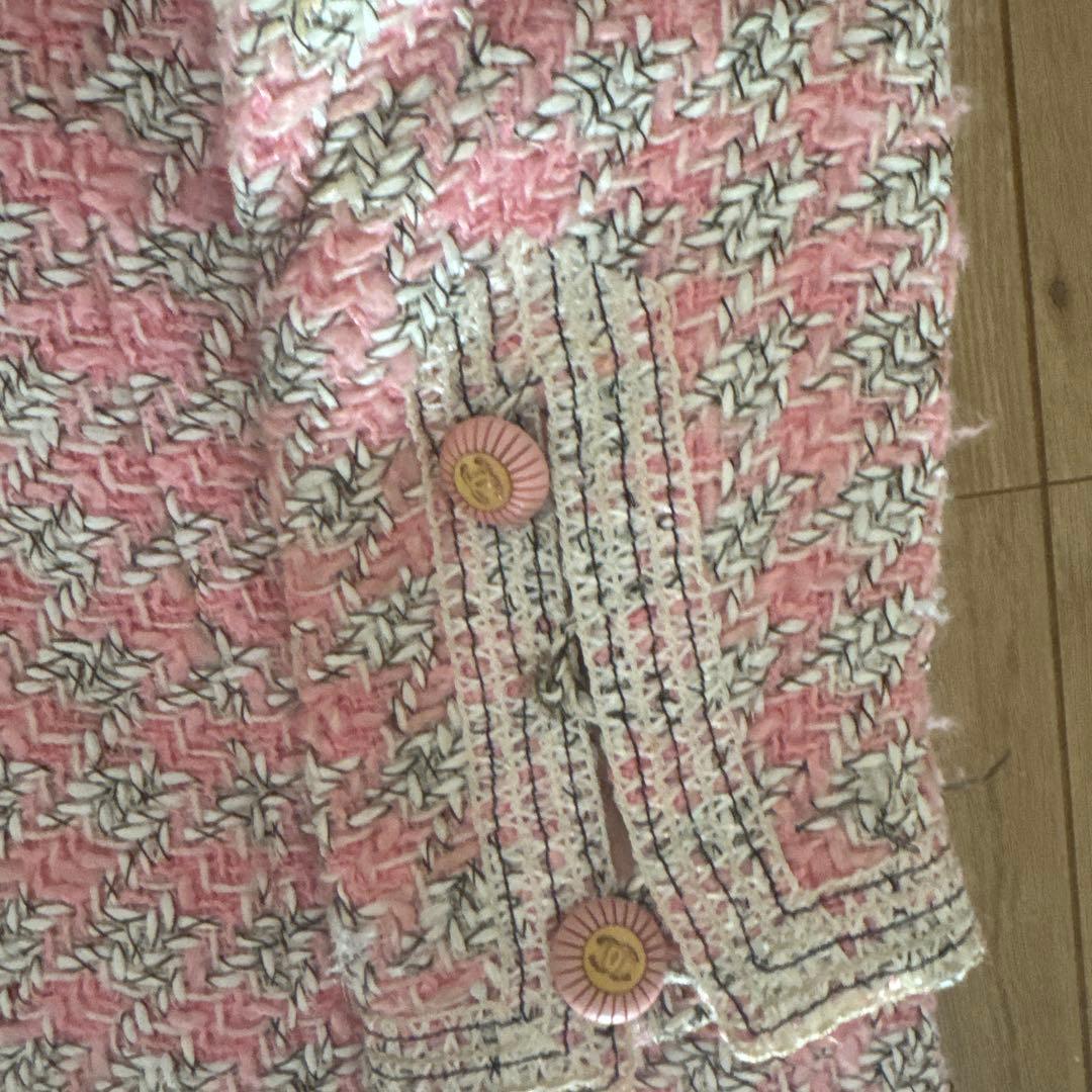 CHANEL ノーカラージャケット 38