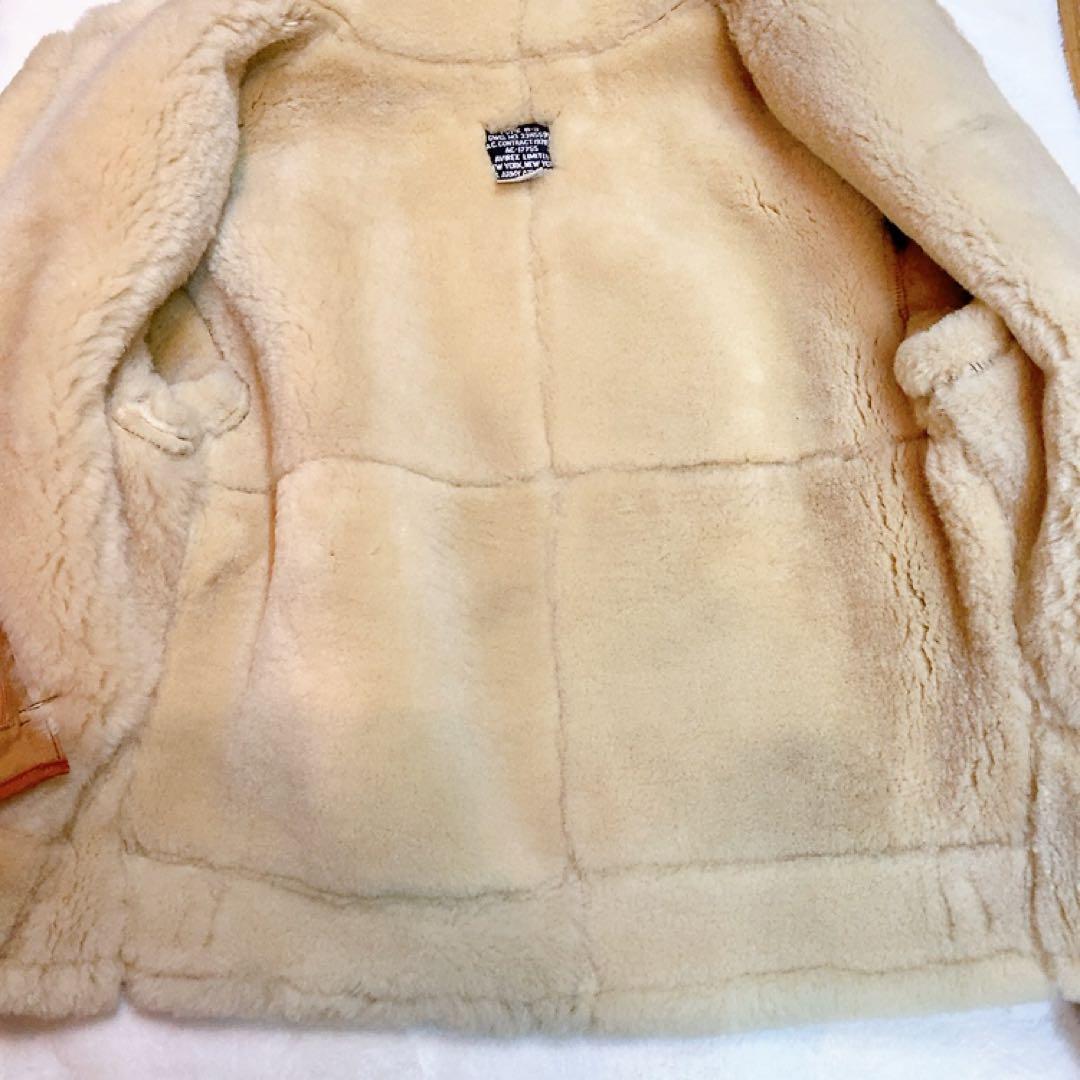 AVIREX B-3 リアルムートン シープスキン L 本革ジャケット