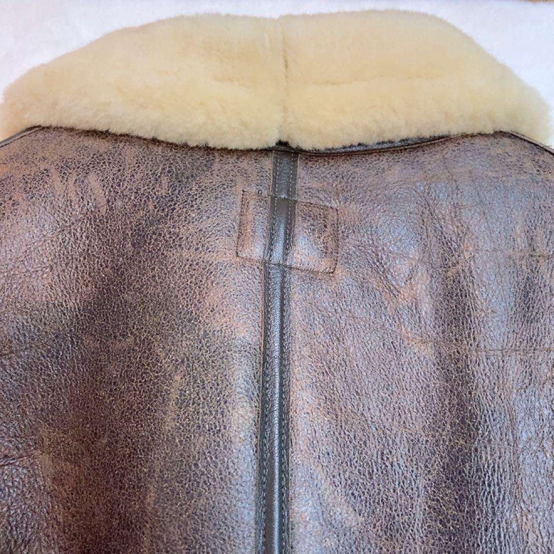 AVIREX B-3 リアルムートン シープスキン L 本革ジャケット