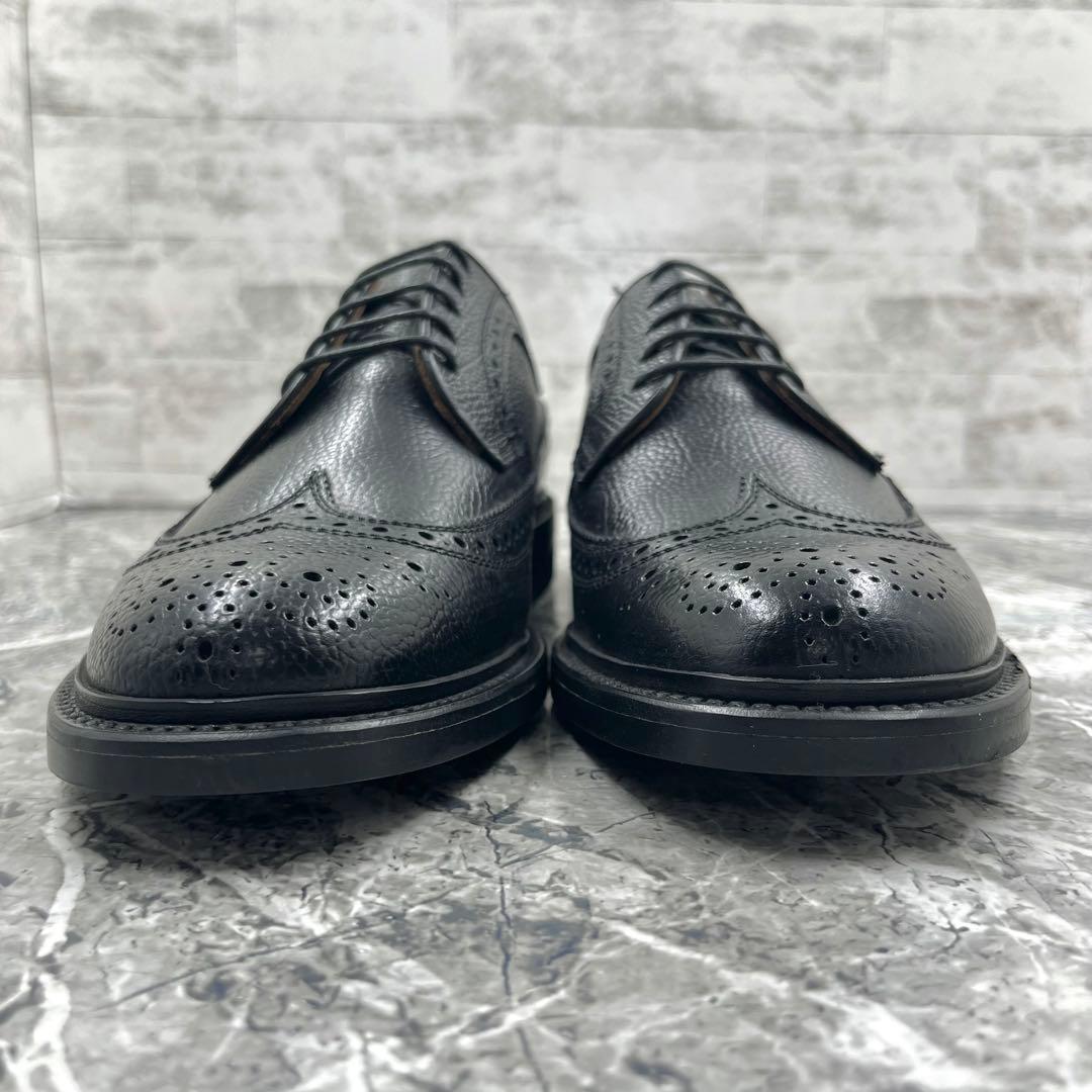 【美品】 リーガル ドレスシューズ 革靴 24.5 ブラック ウィングチップ