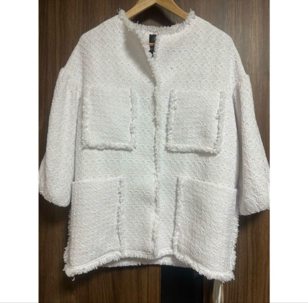 Greed international ラメツイードジャケット