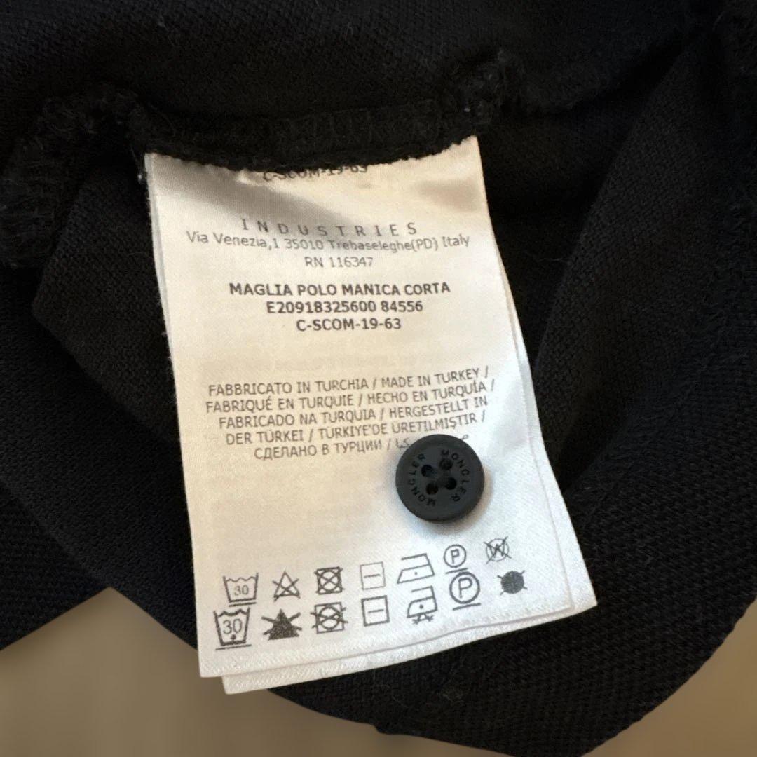 MONCLER 黒 ポロシャツ