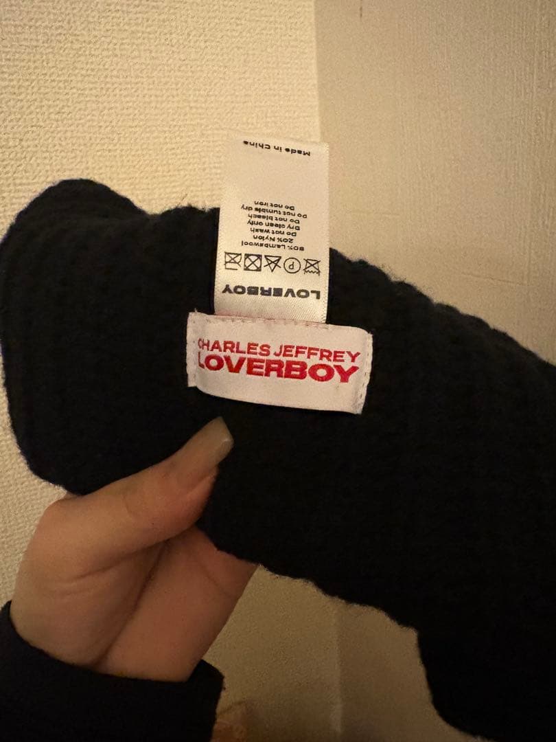 CHARLES JEFFREY LOVERBOY ブラックニット帽