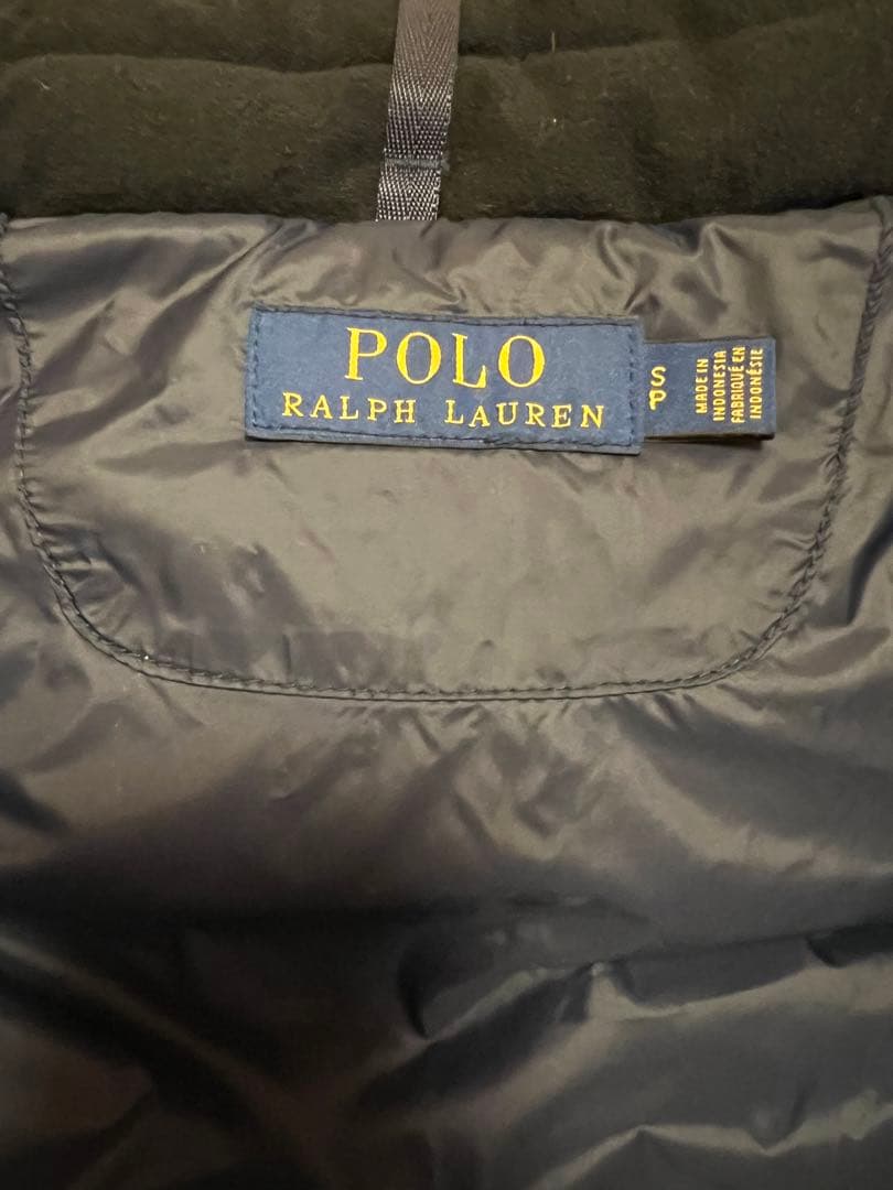 POLO RALPH LAUREN ダウンベスト ビッグポニー レッド×ブラック