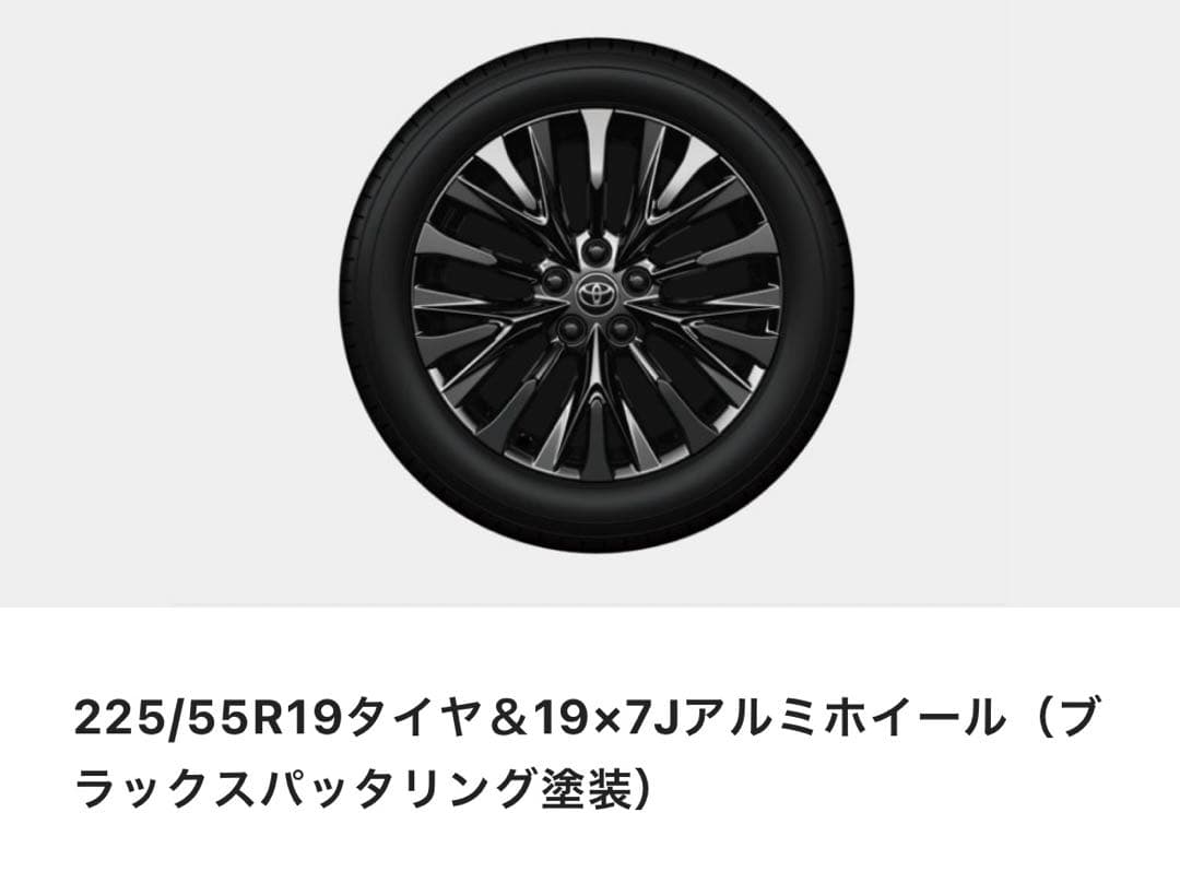 ヴェルファイア40 純正ホイールとタイヤ　4本。 購入時の取り外した部品です。