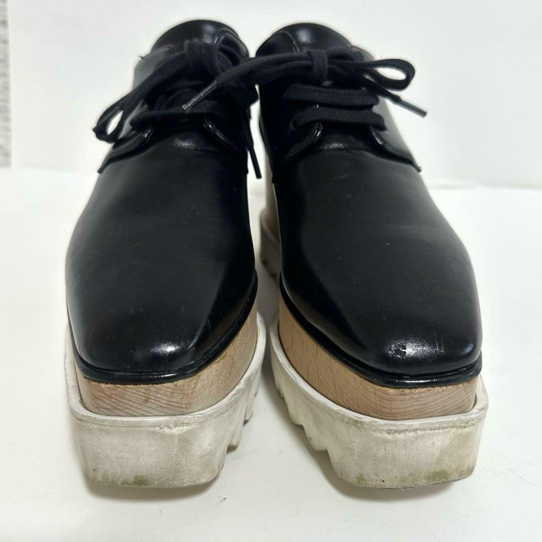 良品✨ステラマッカートニー エリス 厚底シューズ 黒 ブラック 35