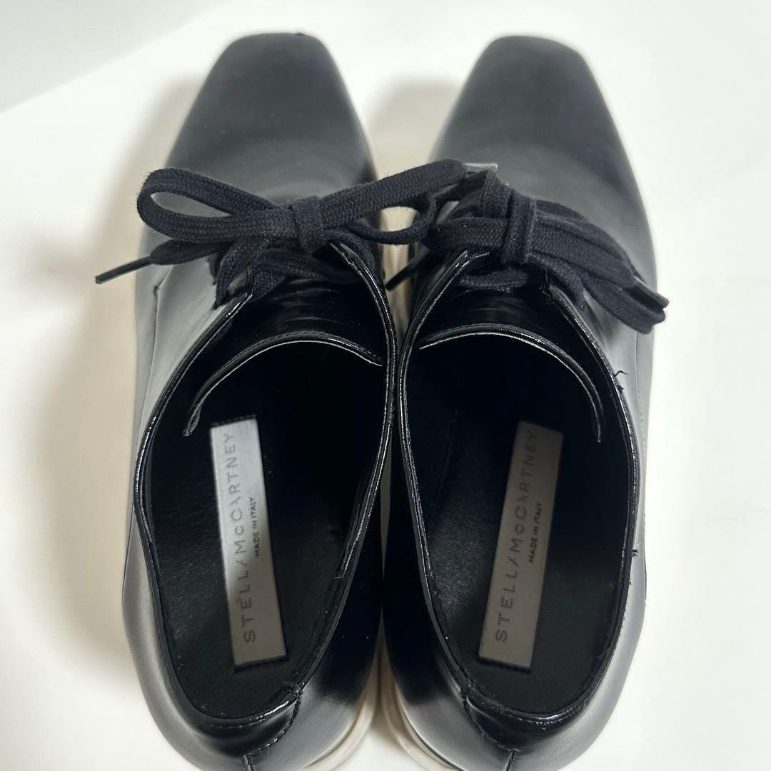良品✨ステラマッカートニー エリス 厚底シューズ 黒 ブラック 35