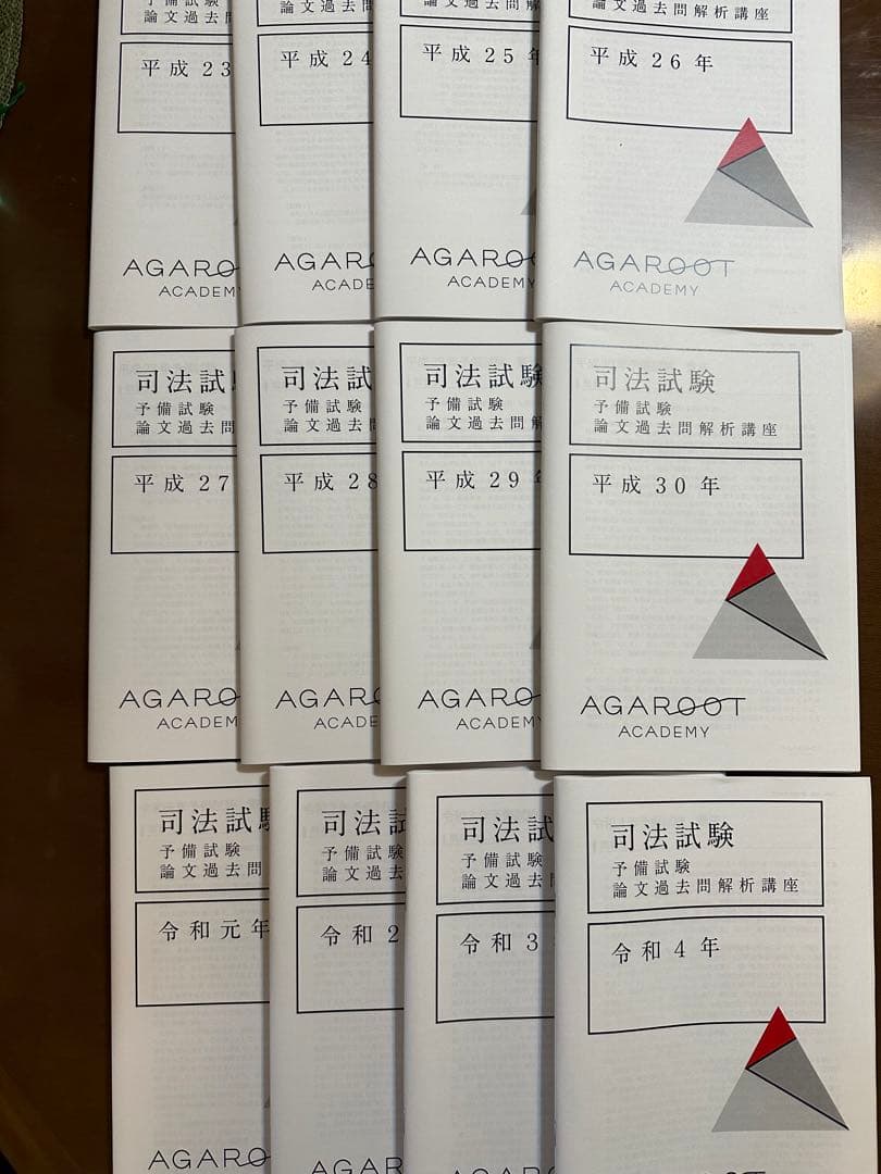 アガルート　予備試験　論文過去問解析講座　全年分