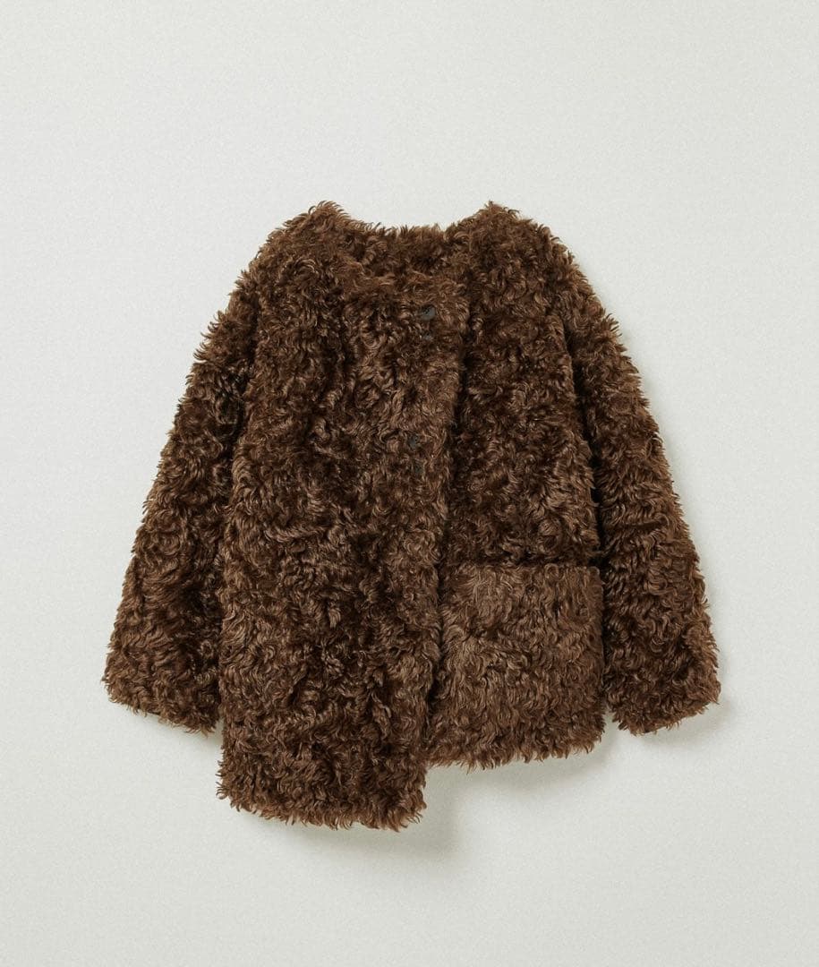 ジャケット・アウター Eaphi ASYMMETRY BOA COAT