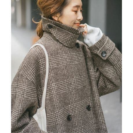 Spick and Span Wスライバーチェックハーフコート