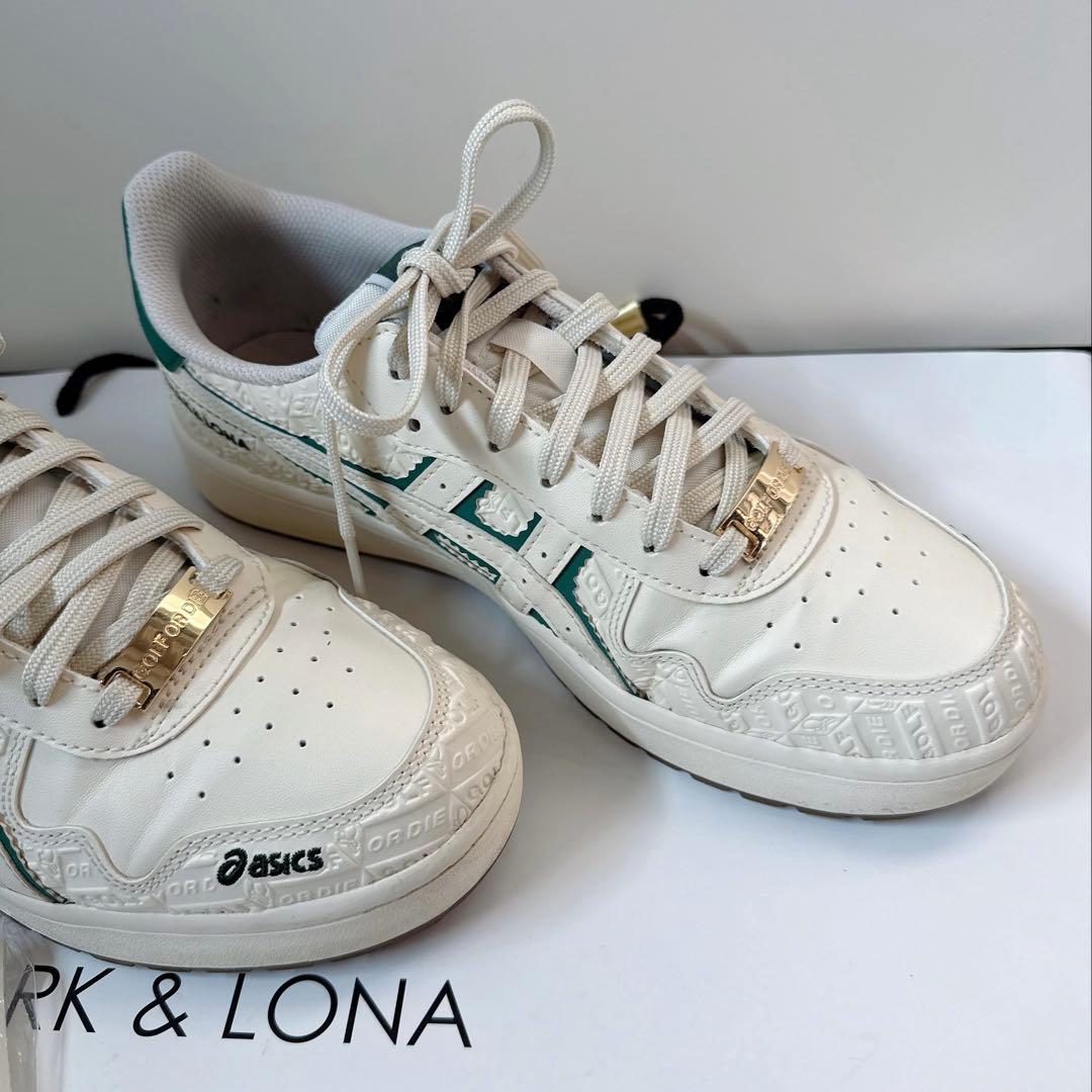 美品 ★ マークアンドロナ アシックス コラボシューズ 正規品 スパイクレス