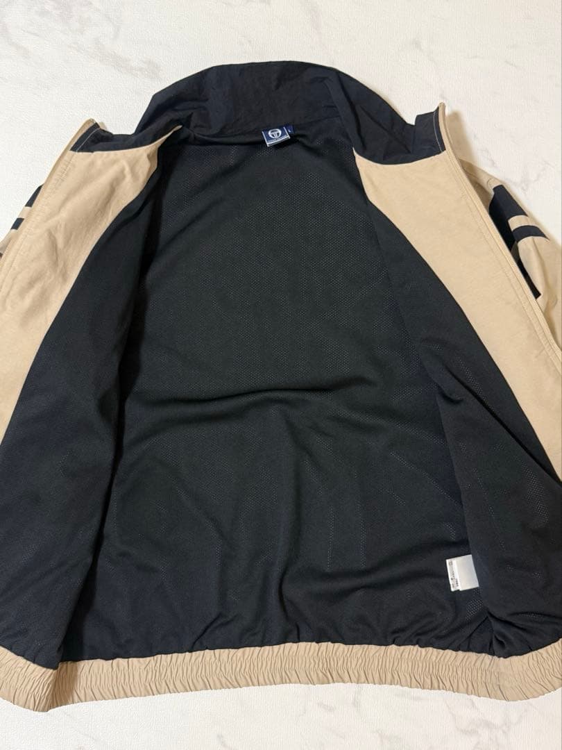 Sergio Tacchini ジャージ セットアップ ベージュ/黒 L M
