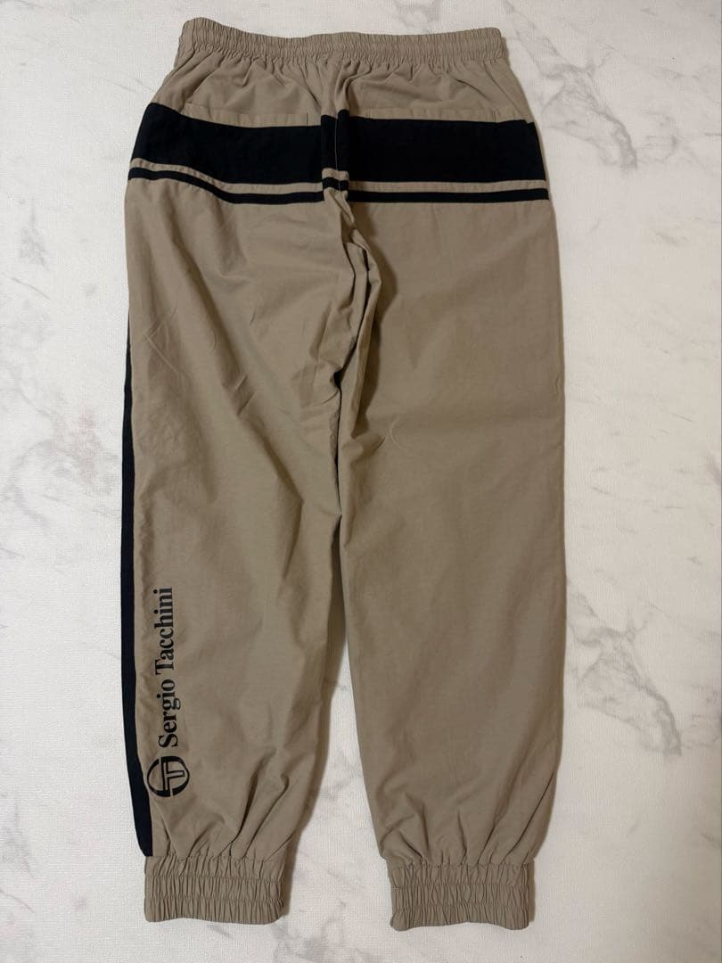 Sergio Tacchini ジャージ セットアップ ベージュ/黒 L M