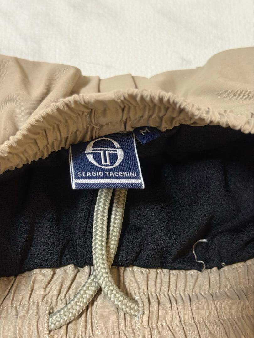 Sergio Tacchini ジャージ セットアップ ベージュ/黒 L M