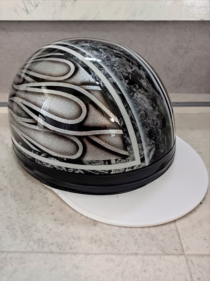 カスタムコルク半　黒ラップ✘ファイヤー　七色ラメ