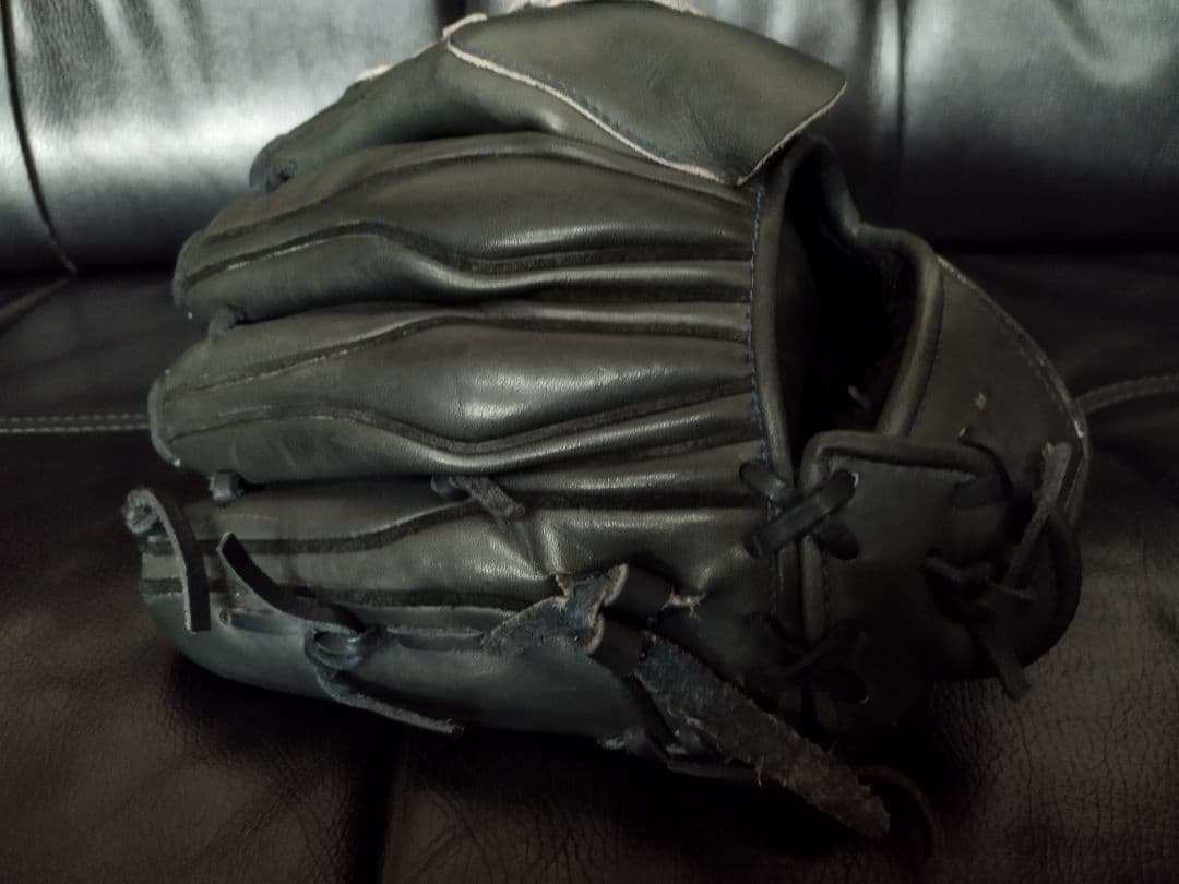 ASICS GOLDSTAGE 少年軟式グローブ Black 投手 ピッチャー