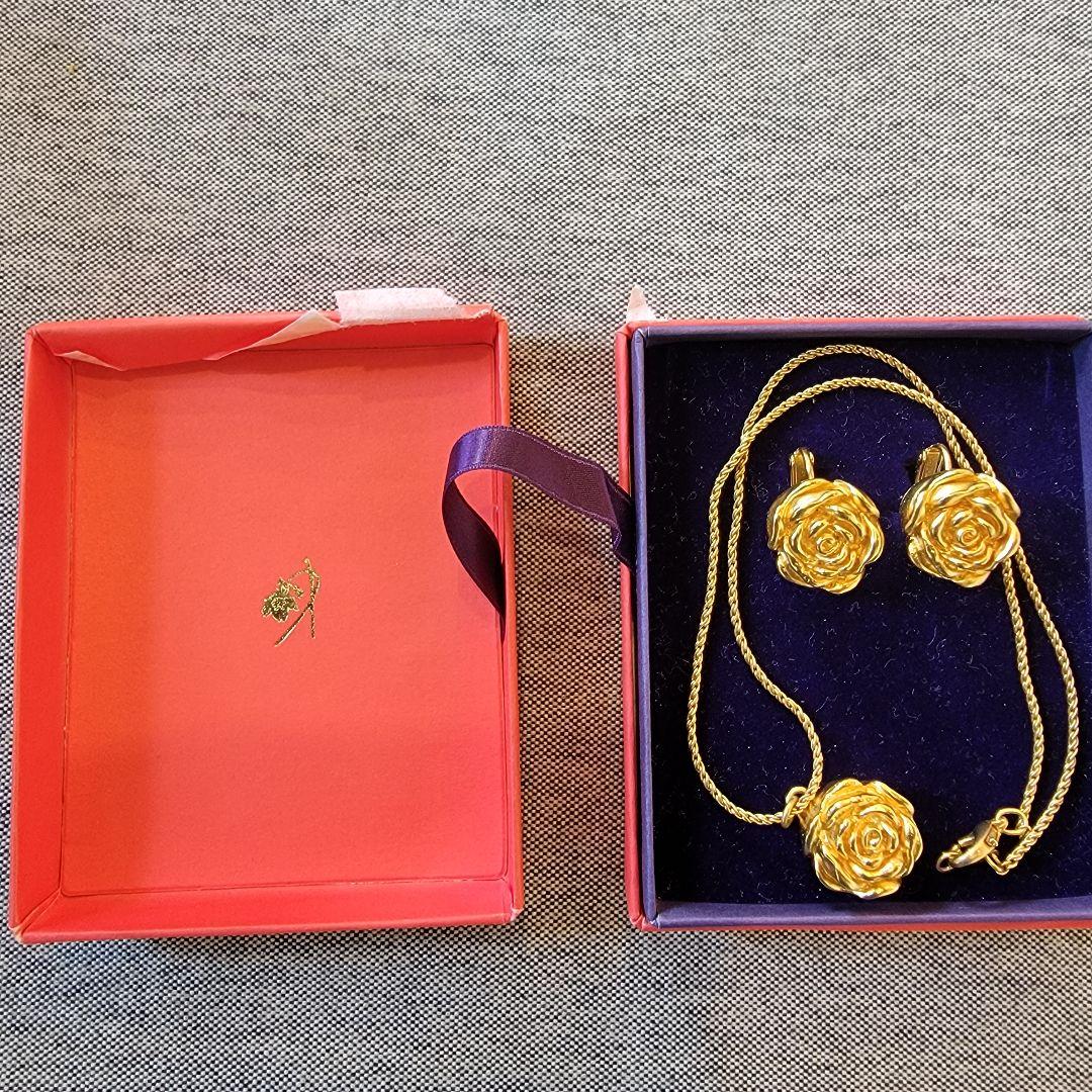 KENZO ケンゾー ヴィンテージ イヤリング ＆ネックレス　フラワー