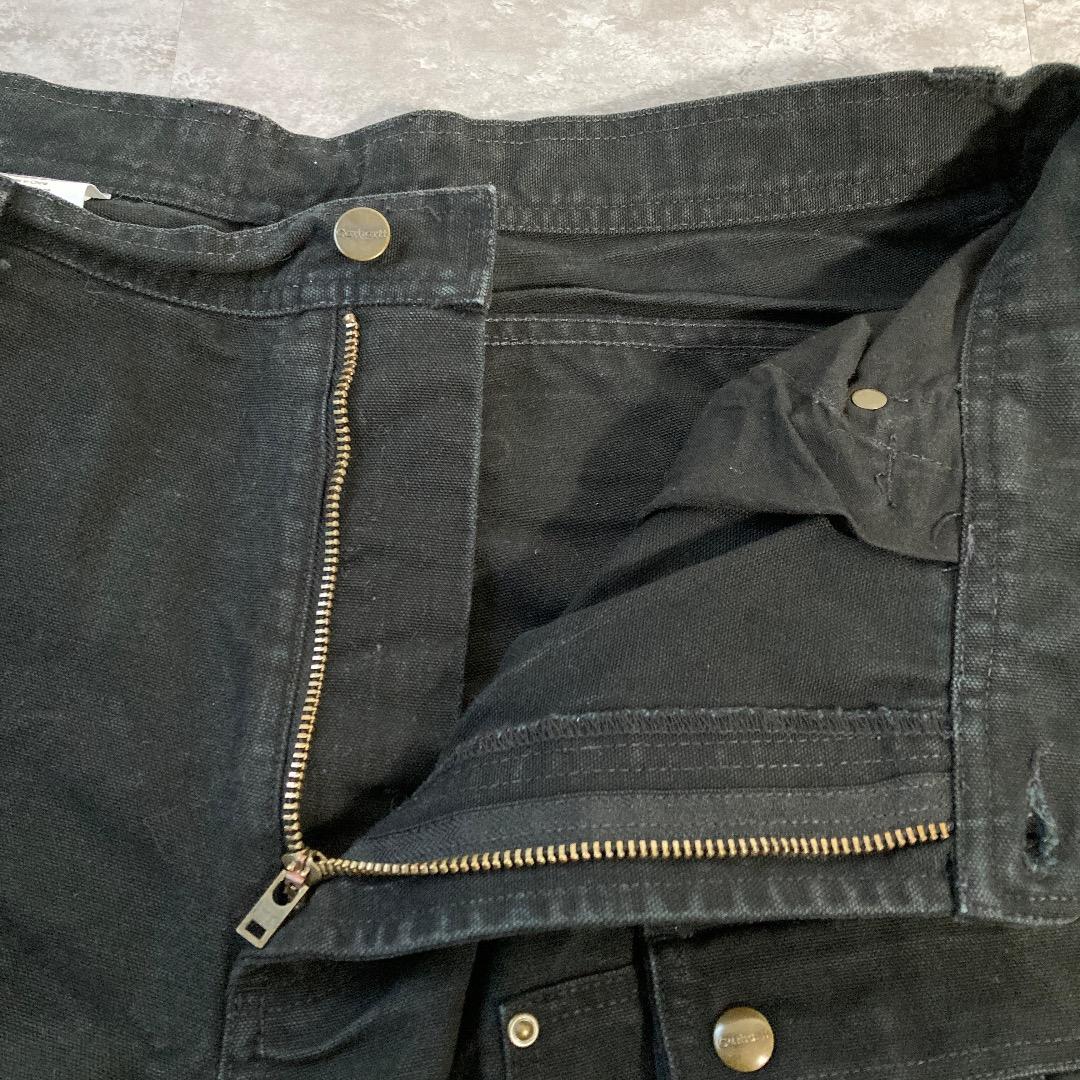 00sブラック カーゴパンツ カーハート 38×34