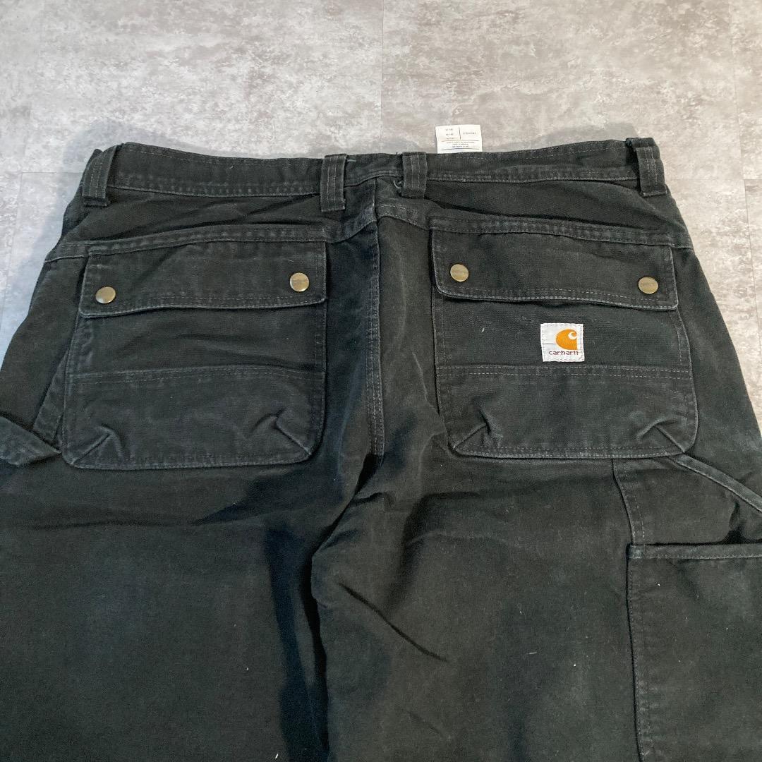 00sブラック カーゴパンツ カーハート 38×34