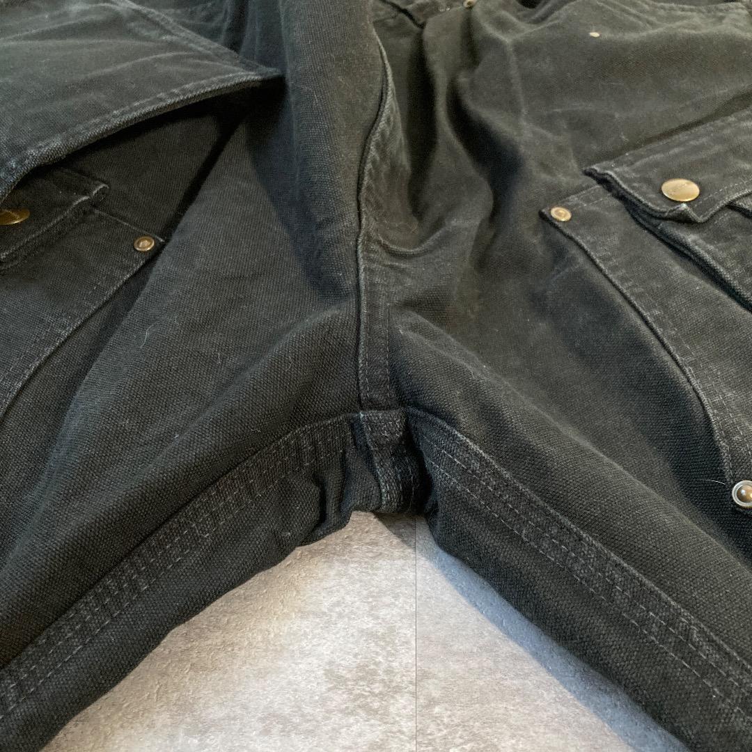 00sブラック カーゴパンツ カーハート 38×34