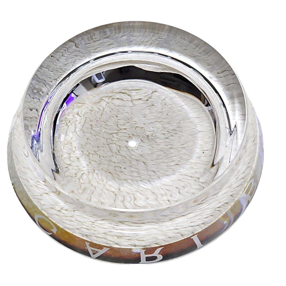 【美品】BVLGARI×ロゼンタール クリスタル 灰皿 置物 ギフト プレゼント