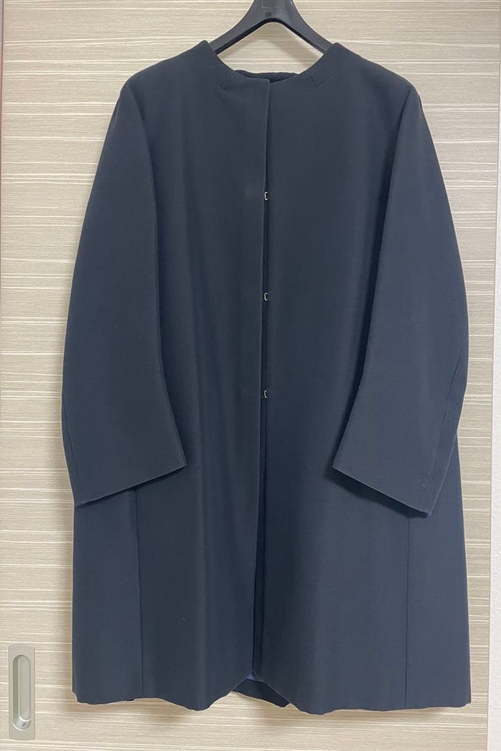 TOMORROWLAND トゥモローランド ノーカラーコート シルク