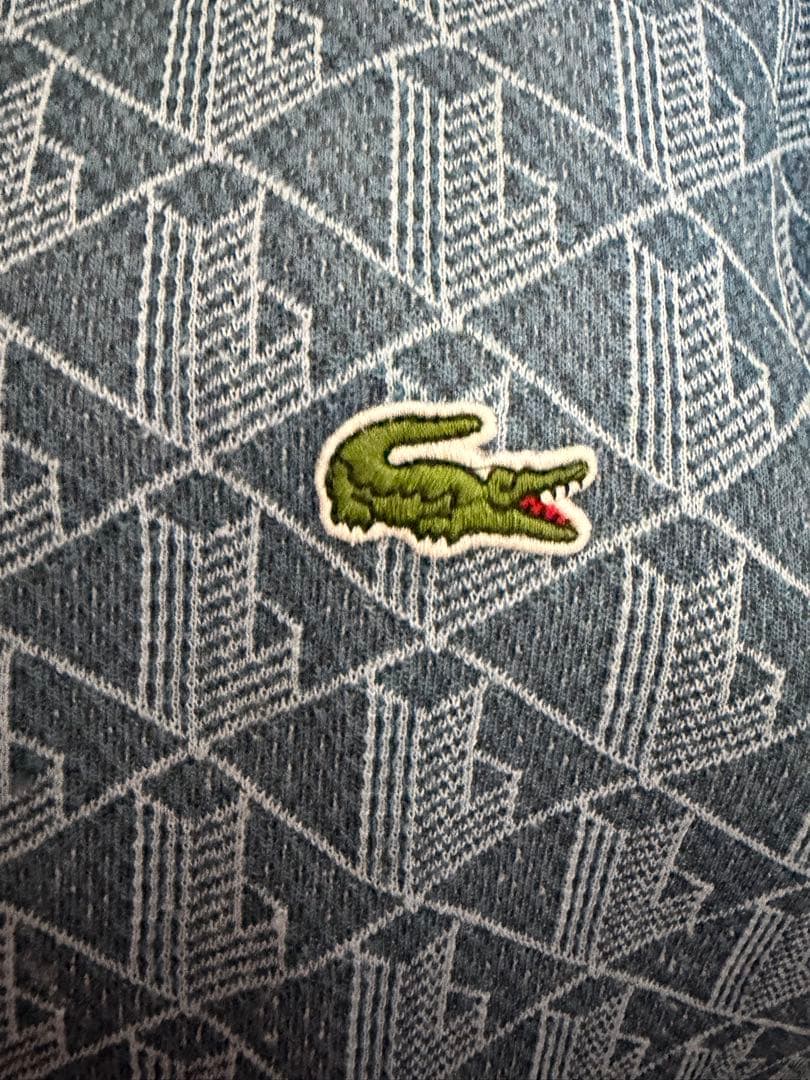 ラコステ　トラップジャケット　セットアップ　水色