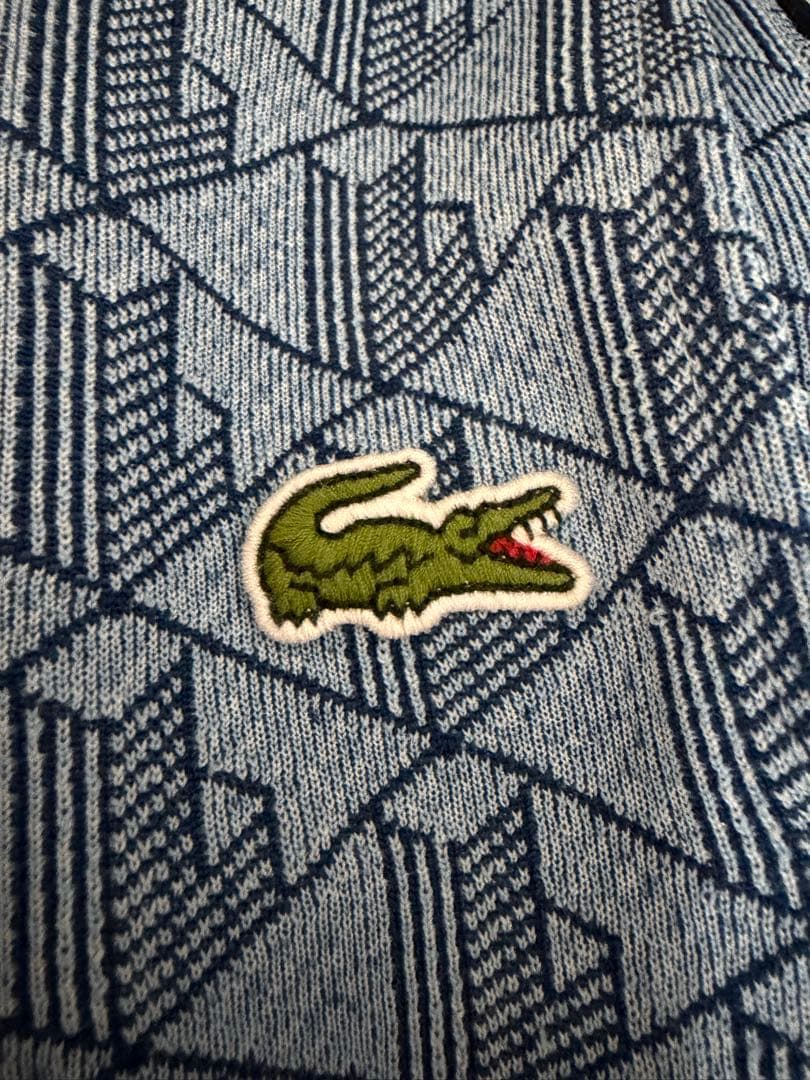 ラコステ　トラップジャケット　セットアップ　水色